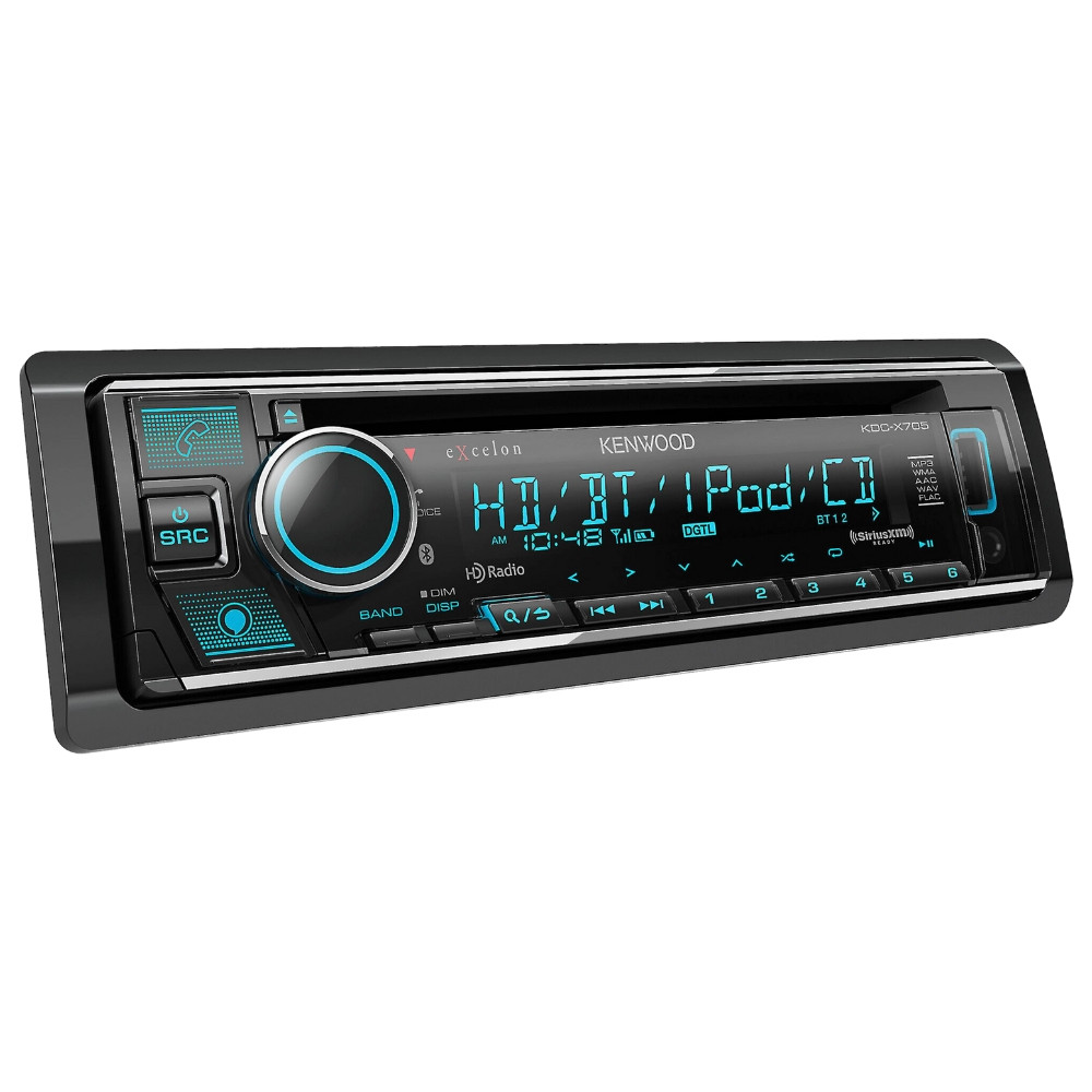 Kenwood Excelon KDC-X705 Single DIN CD w/ Bluetooth & SiriusXM Tuner